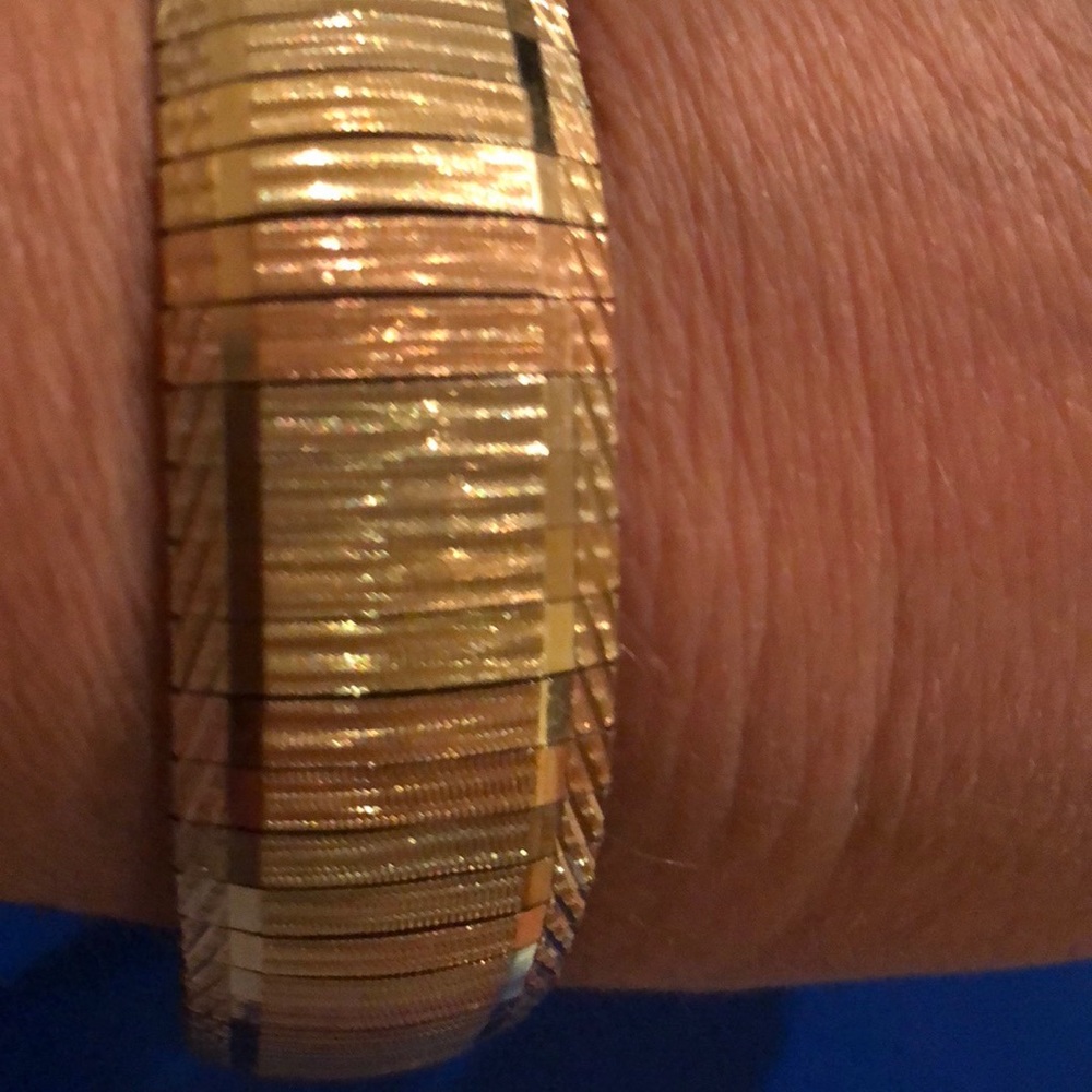 14k 3 color Italian bracelet